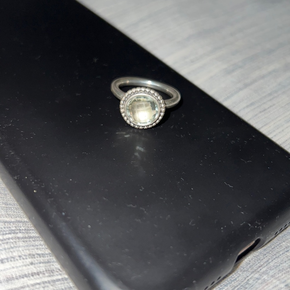 Sterling Silver Round Pandora Ring